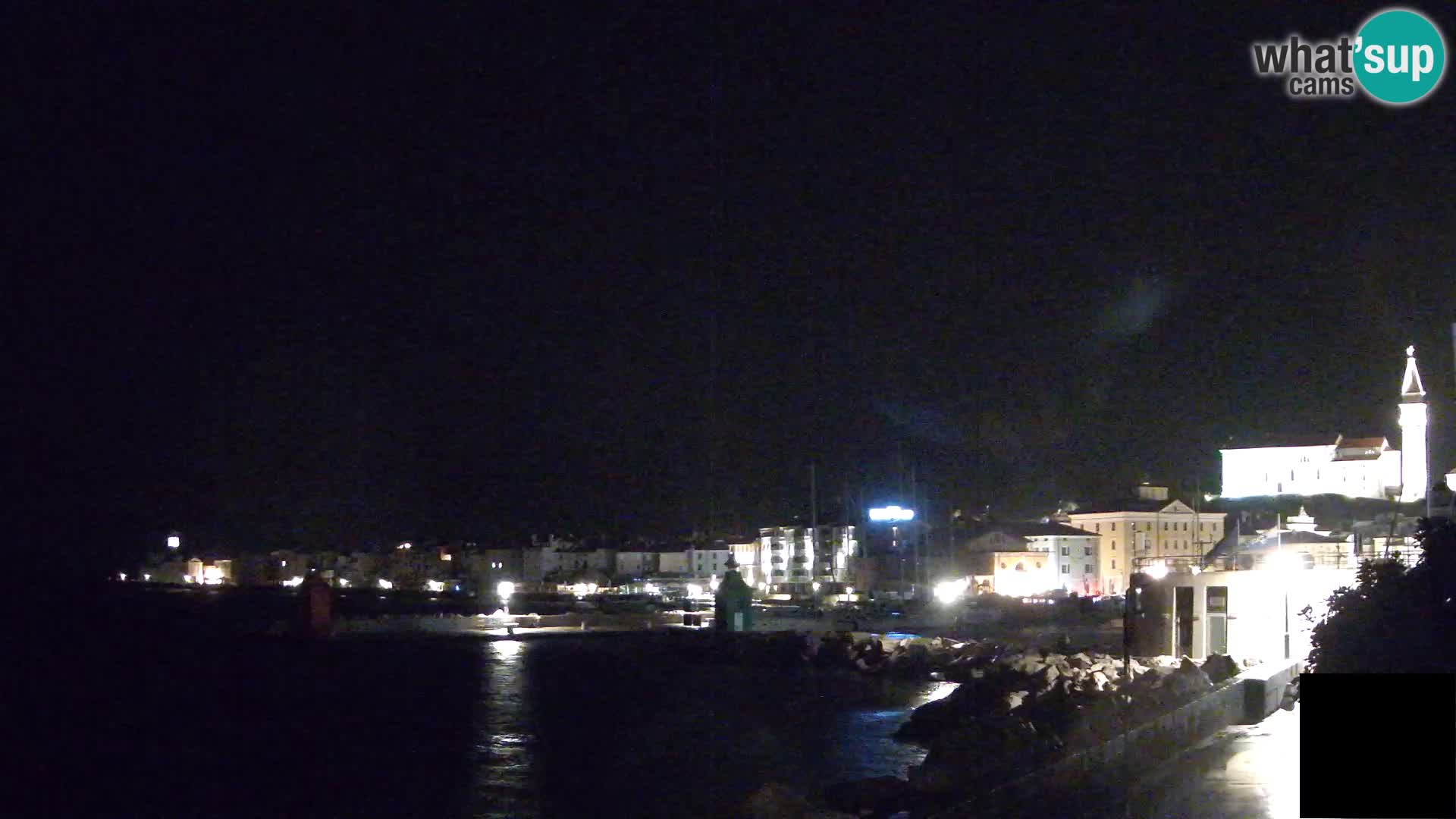 Piran – view to Punta and Mandrač