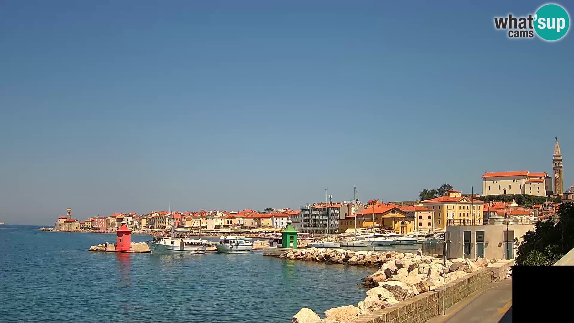 Piran – view to Punta and Mandrač