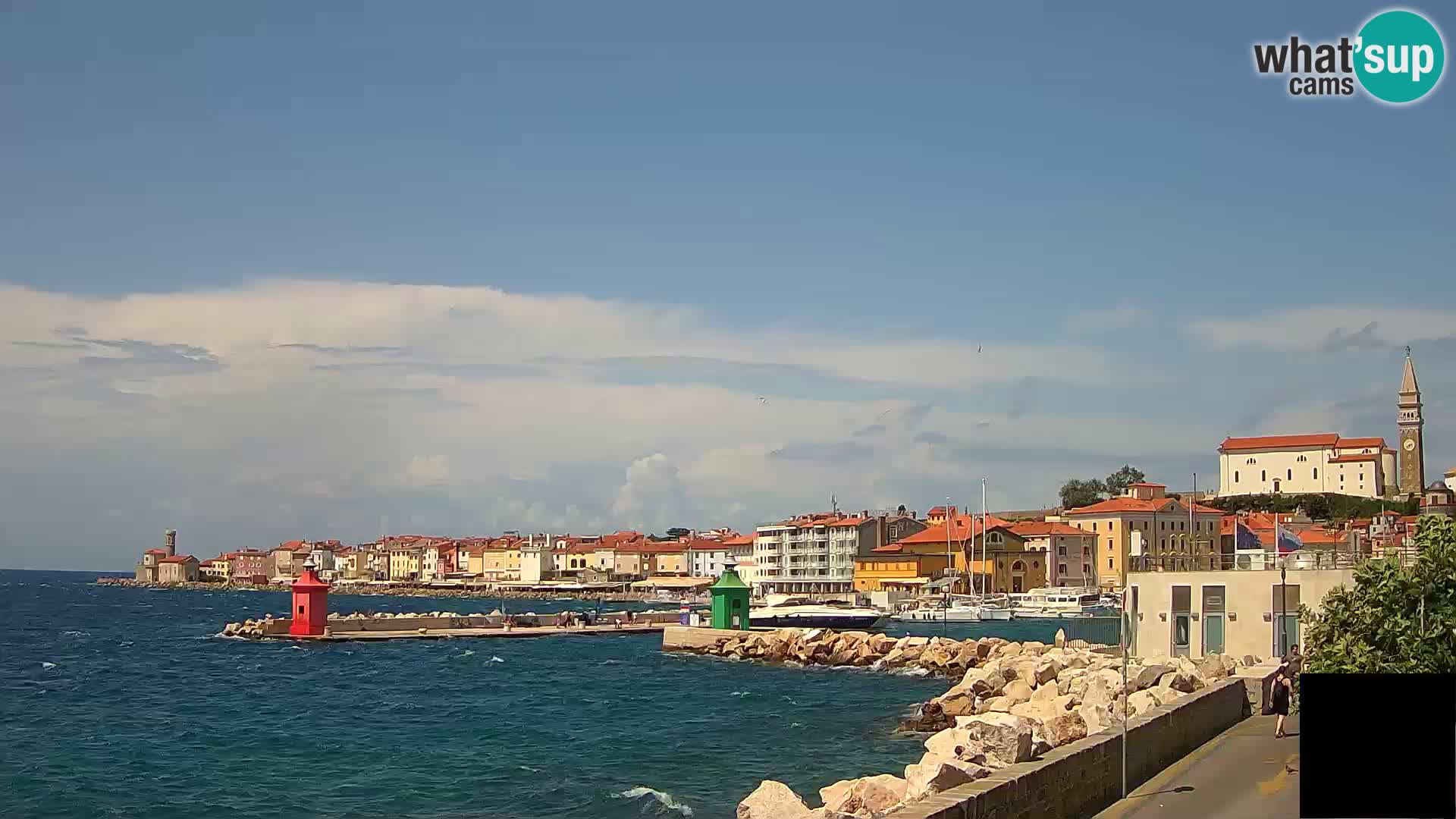 Piran – view to Punta and Mandrač