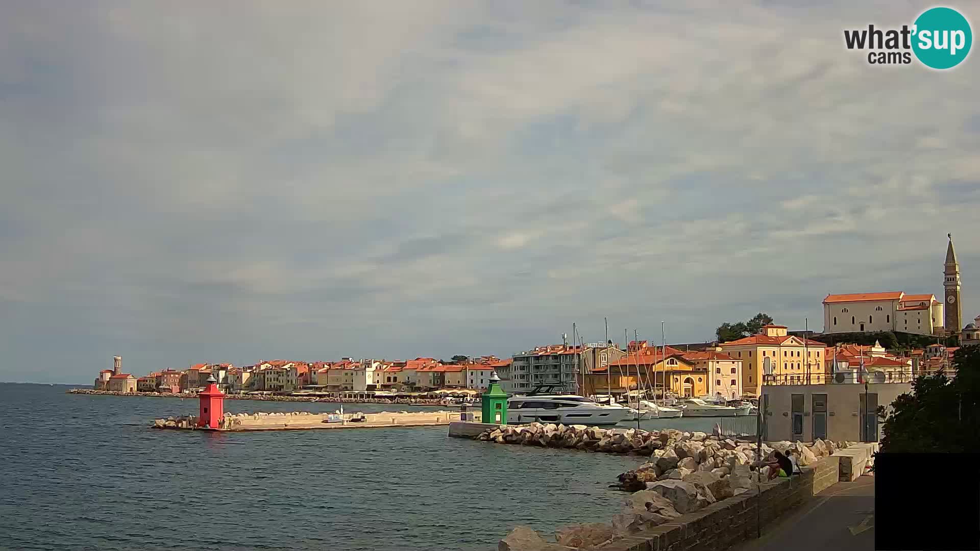 Piran – view to Punta and Mandrač
