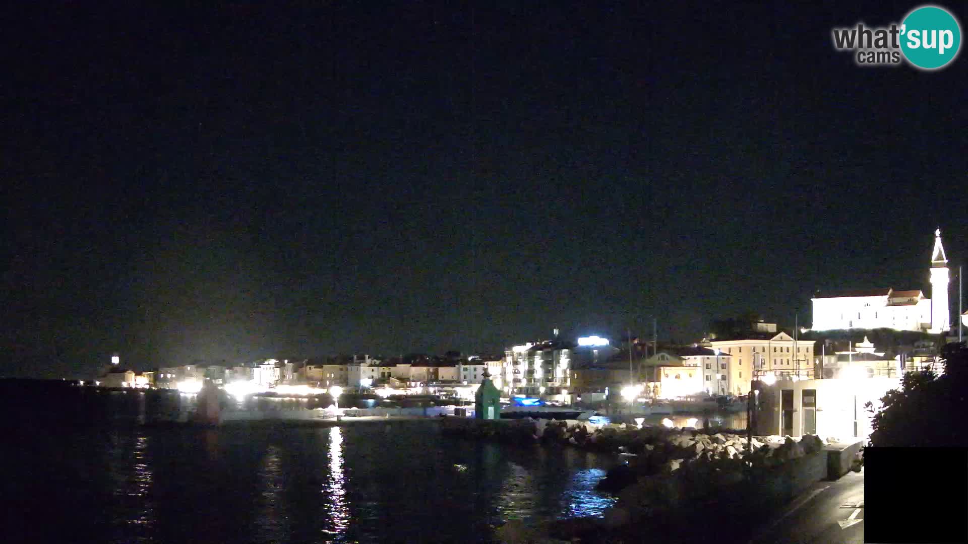 Piran – view to Punta and Mandrač