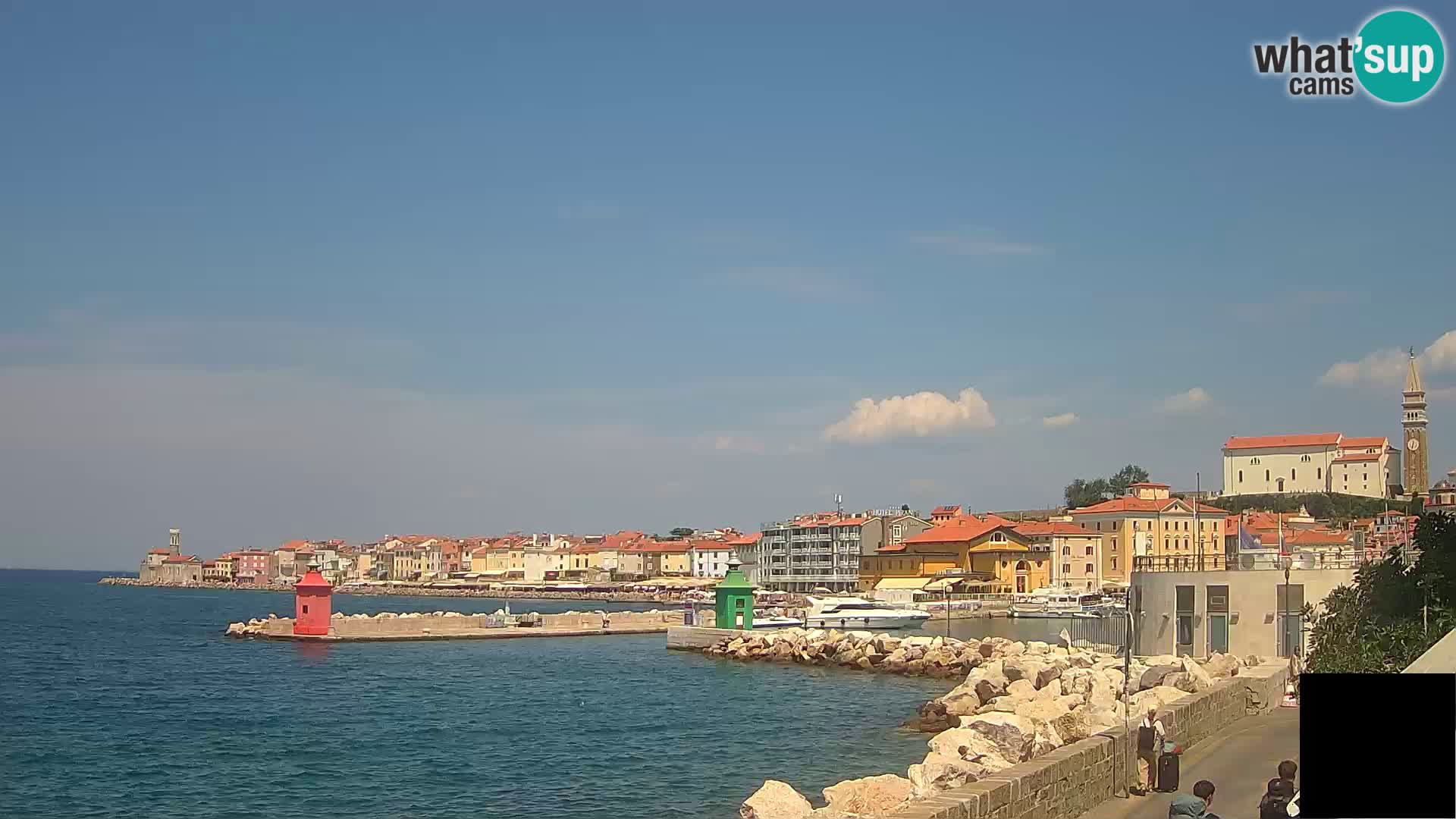 Piran – view to Punta and Mandrač