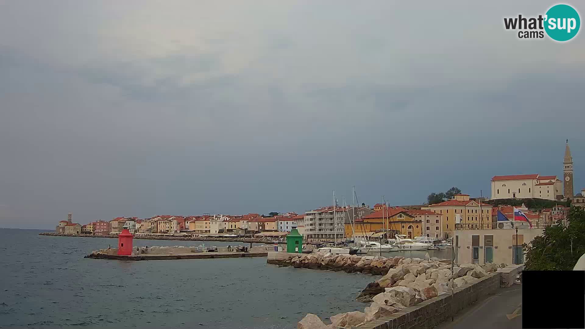Pirano – vista verso la Punta e il “Mandrač”
