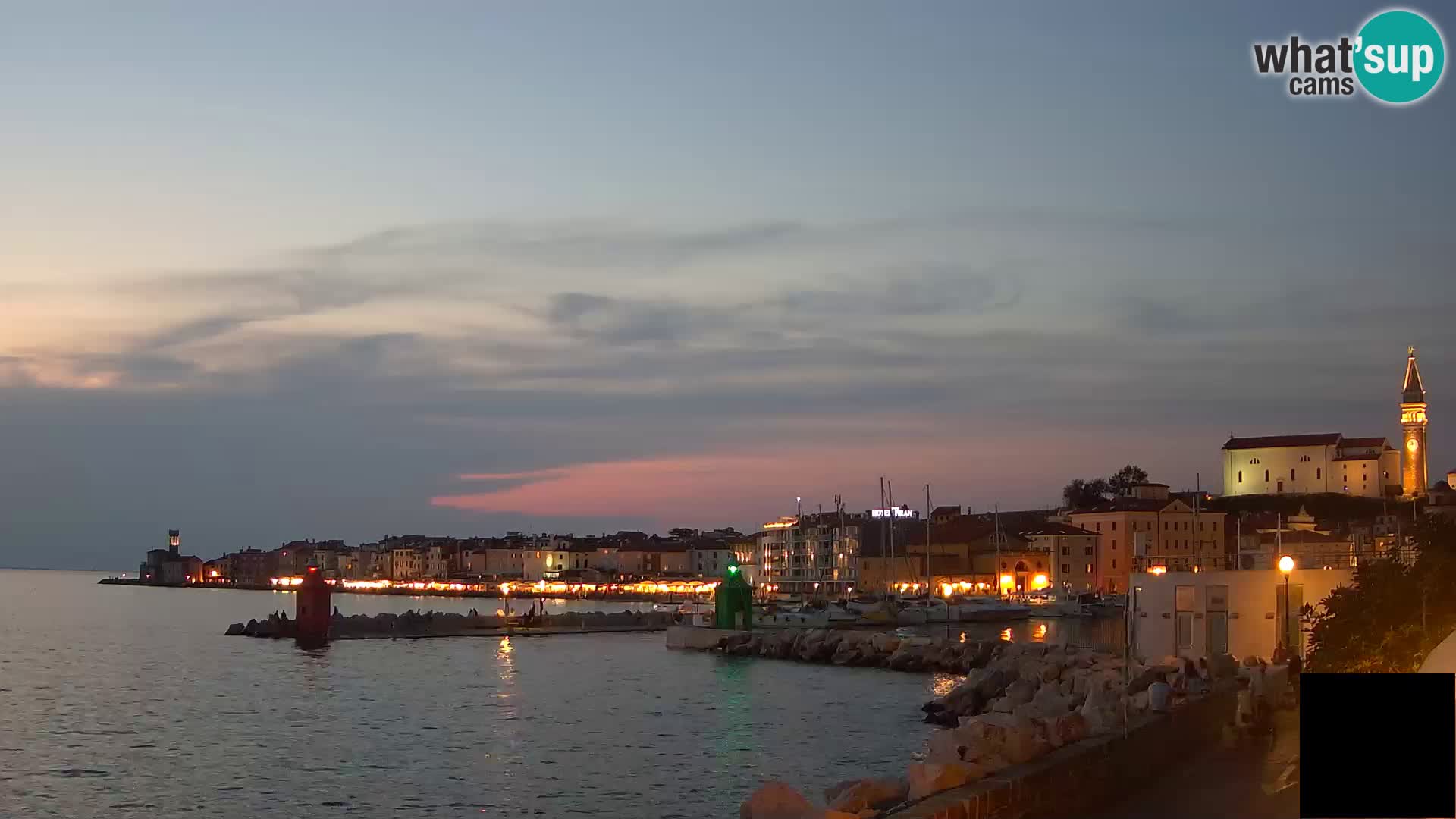 Pirano – vista verso la Punta e il “Mandrač”