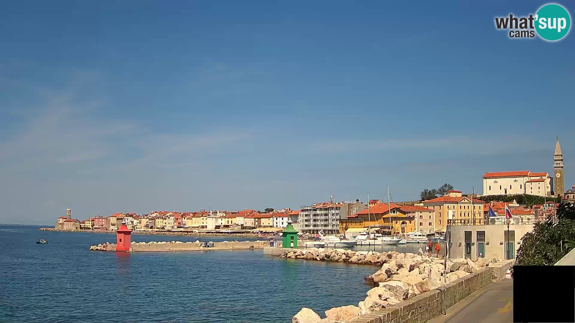 Piran – view to Punta and Mandrač