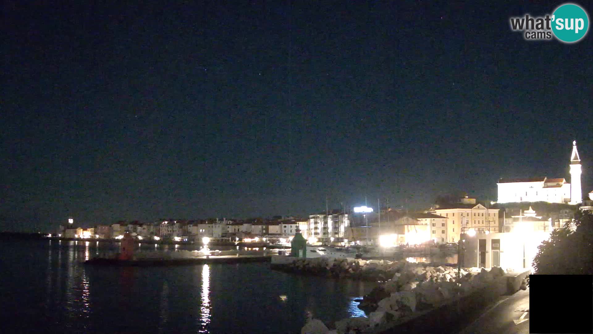 Piran – view to Punta and Mandrač