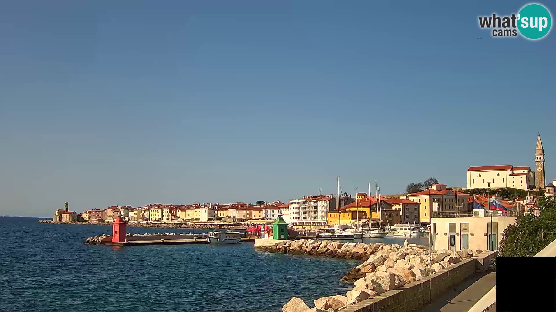Pirano – vista verso la Punta e il “Mandrač”