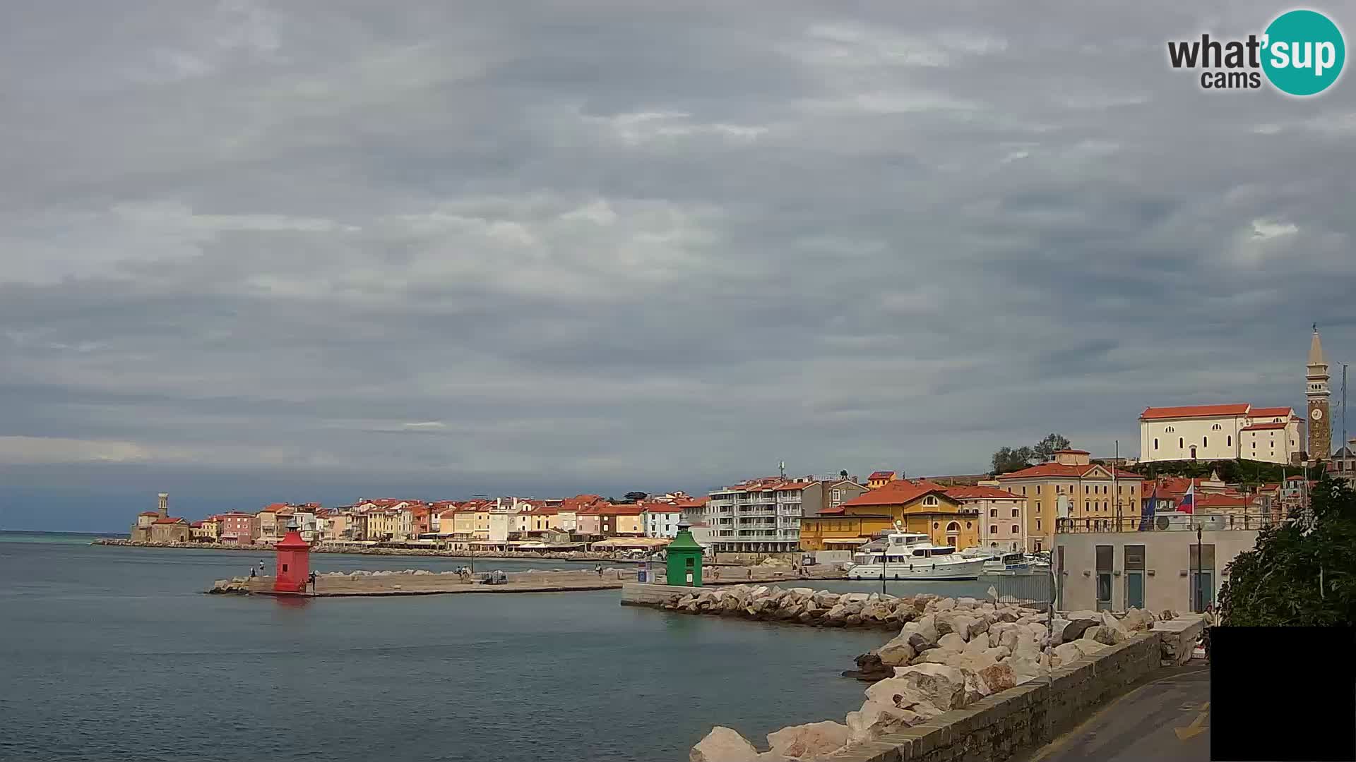 Piran – view to Punta and Mandrač