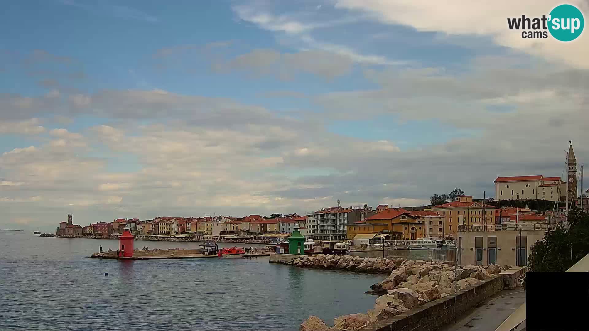 Pirano – vista verso la Punta e il “Mandrač”