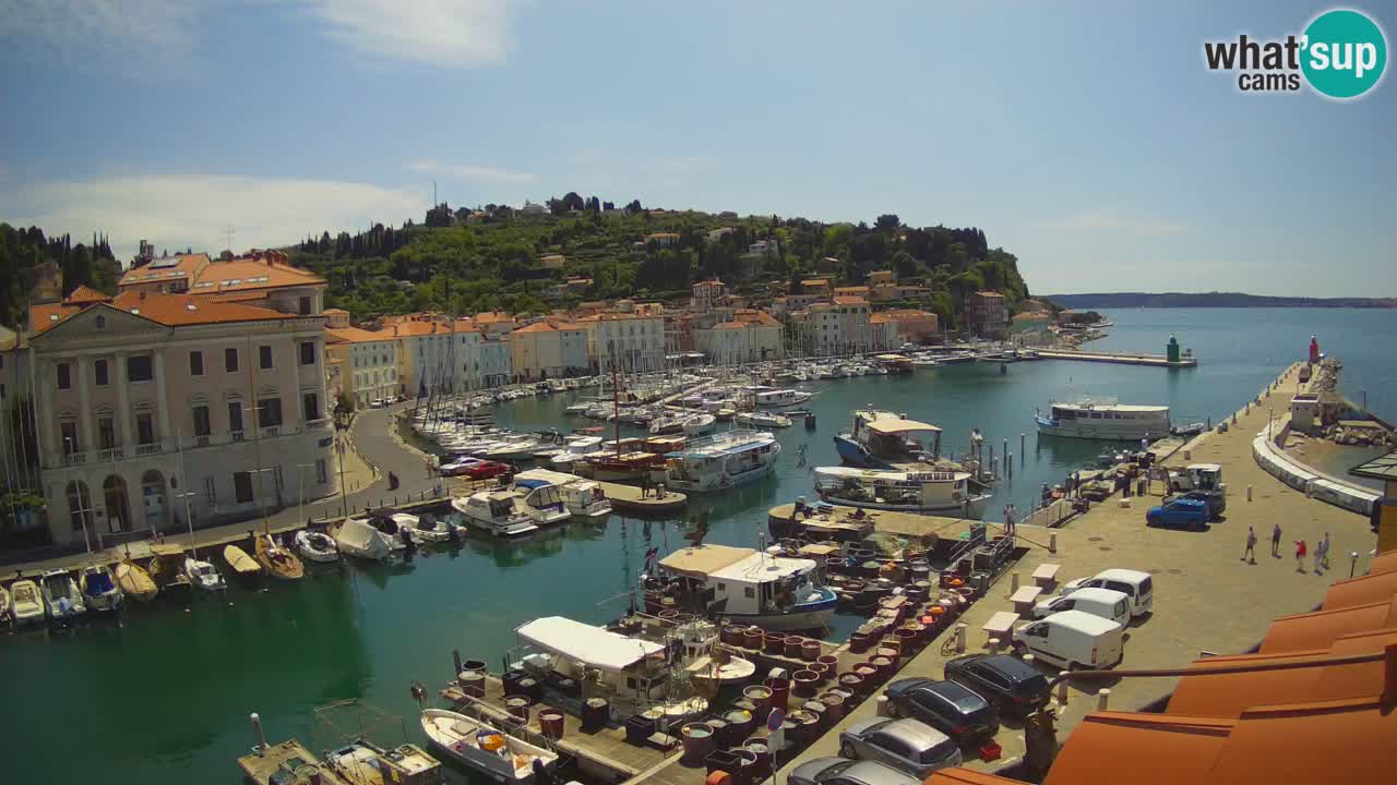 Live-Webcam aus Piran “Mandrač” – Erstaunliche Live-Ansicht von Villa Piranesi