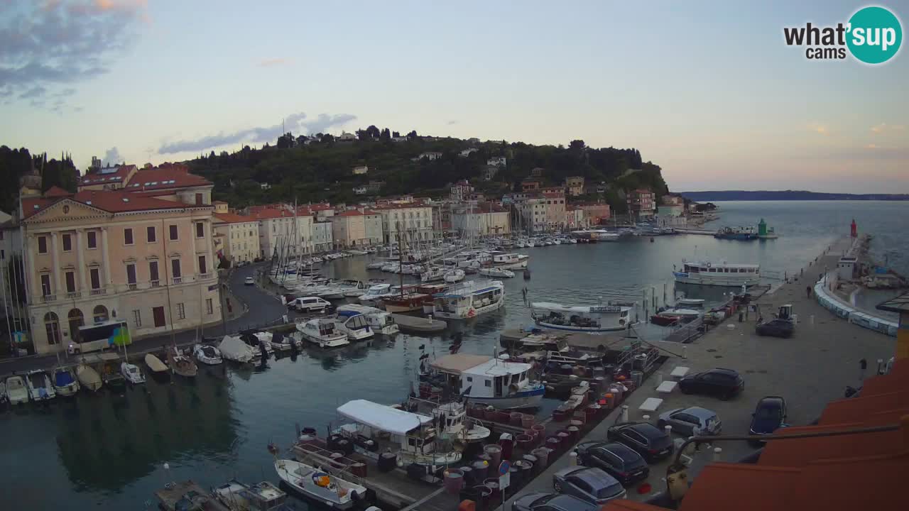Live-Webcam aus Piran “Mandrač” – Erstaunliche Live-Ansicht von Villa Piranesi