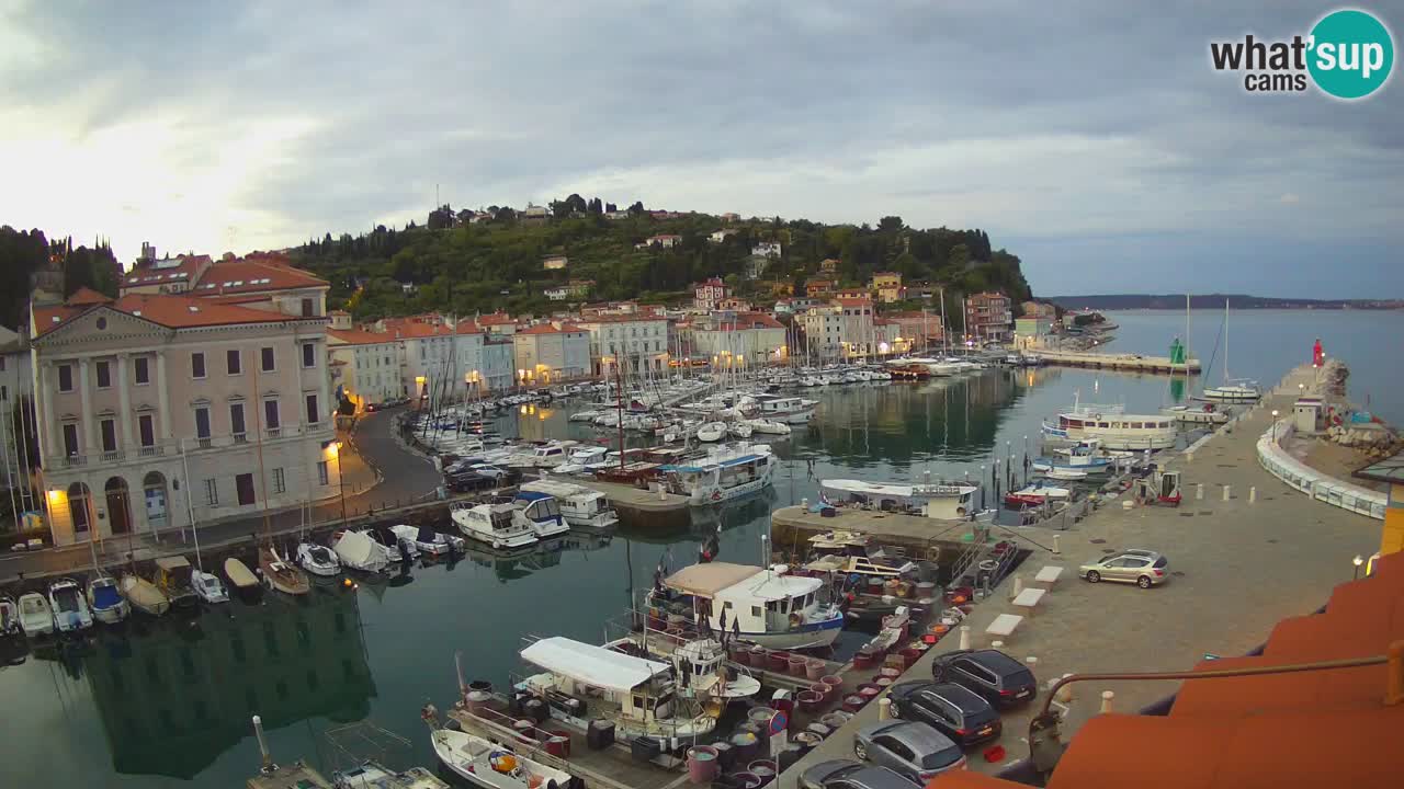 Live-Webcam aus Piran “Mandrač” – Erstaunliche Live-Ansicht von Villa Piranesi