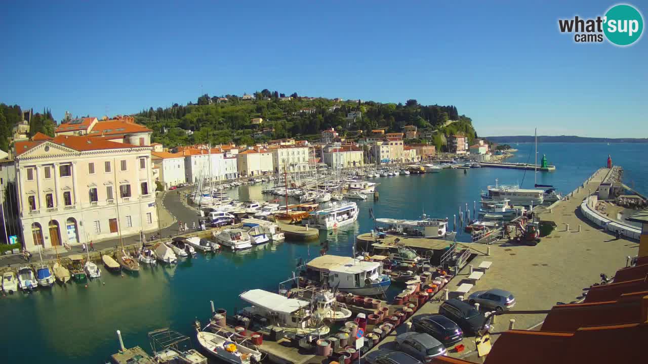 Live-Webcam aus Piran “Mandrač” – Erstaunliche Live-Ansicht von Villa Piranesi