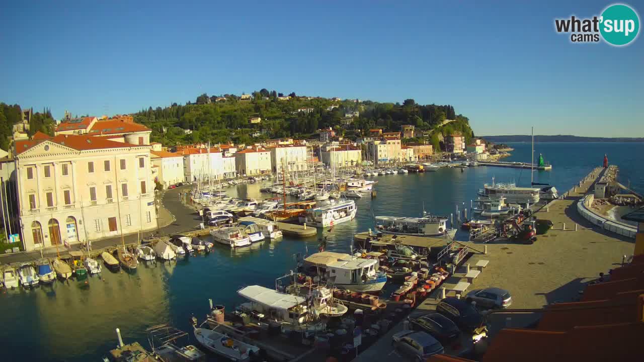 Live webcam from Piran “Mandrač” – Amazing live view from Villa Piranesi