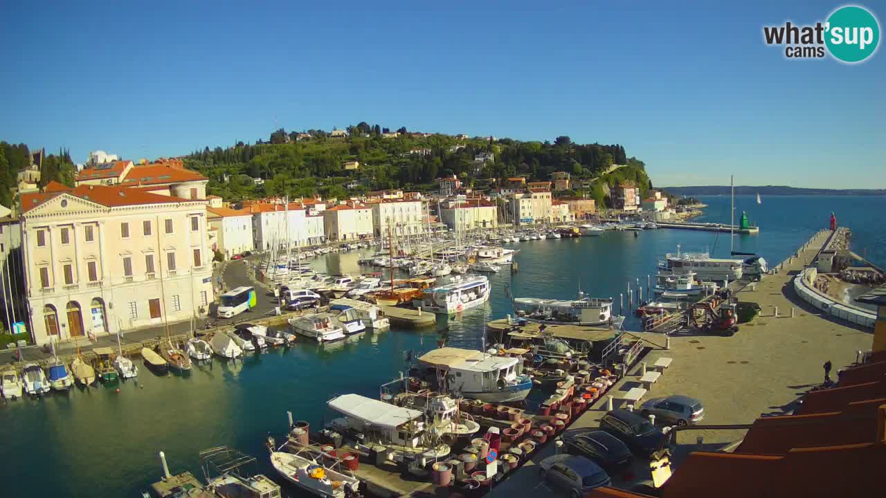 Cámara web en vivo desde Piran “Mandrač” – Increíble vista en vivo desde Villa Piranesi