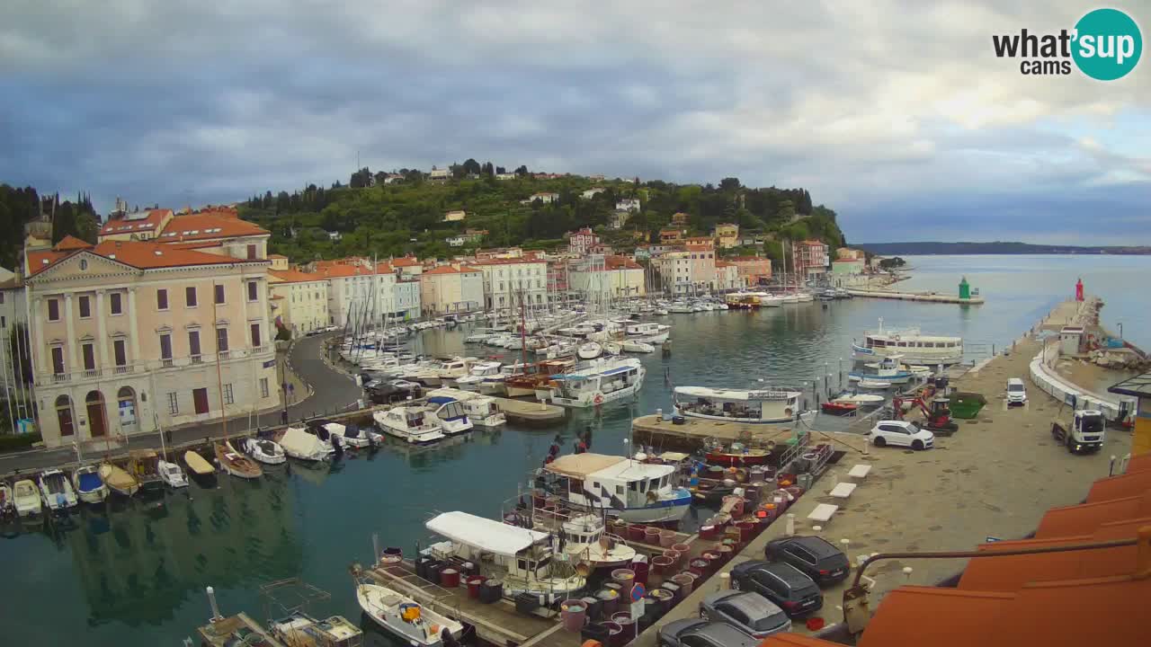 Live webcam from Piran “Mandrač” – Amazing live view from Villa Piranesi