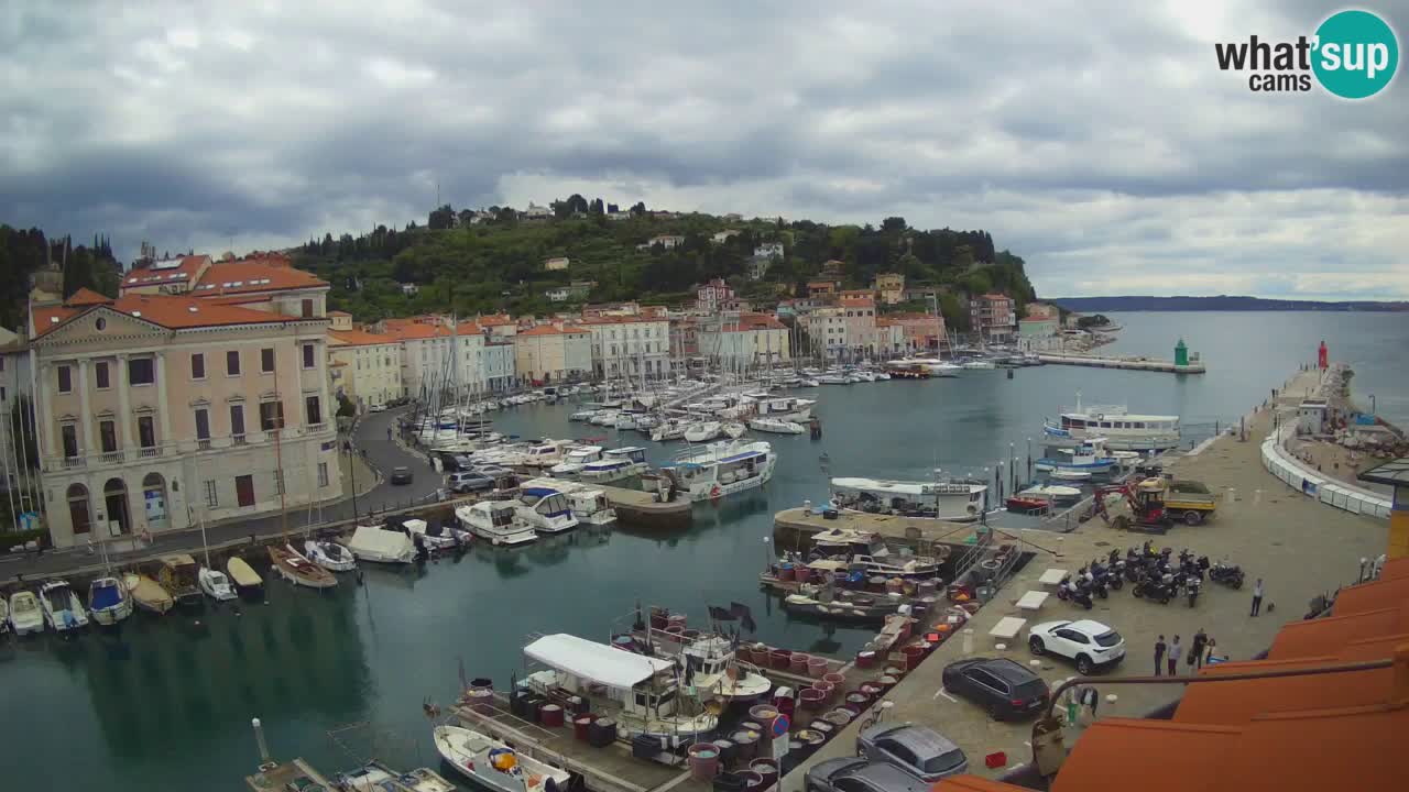 Live-Webcam aus Piran “Mandrač” – Erstaunliche Live-Ansicht von Villa Piranesi