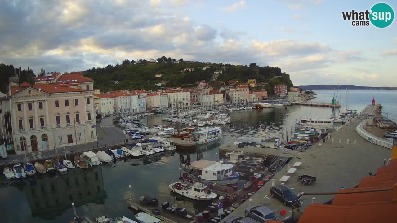 Live-Webcam aus Piran “Mandrač” – Erstaunliche Live-Ansicht von Villa Piranesi