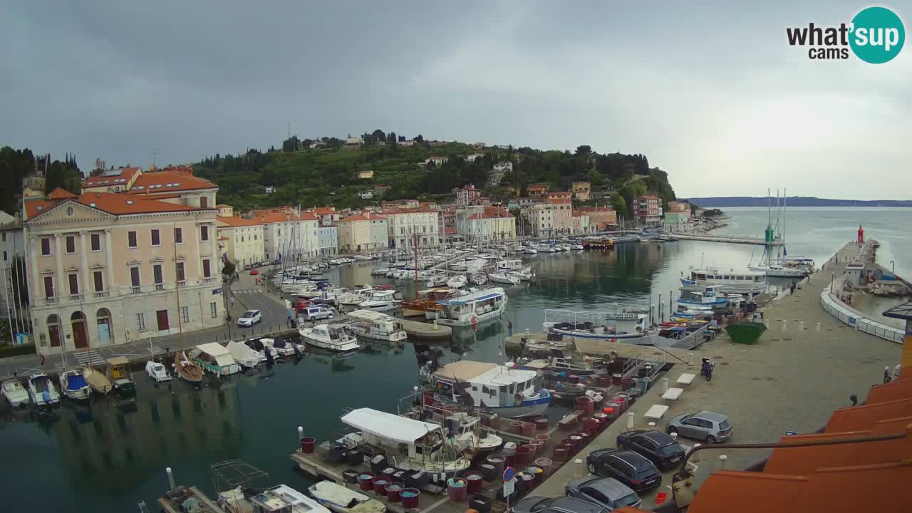 Live webcam da Pirano “Mandrač” – Splendida vista live da Villa Piranesi