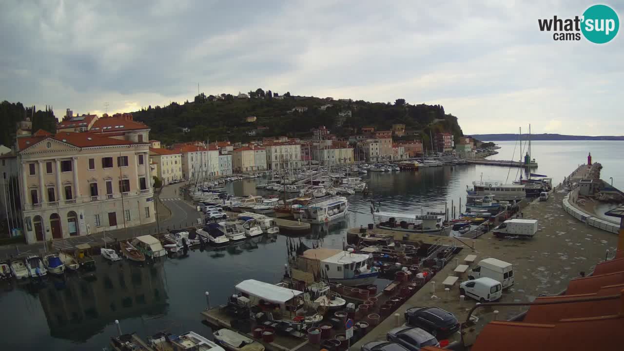 Live webcam da Pirano “Mandrač” – Splendida vista live da Villa Piranesi