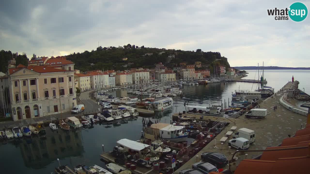 Live-Webcam aus Piran “Mandrač” – Erstaunliche Live-Ansicht von Villa Piranesi