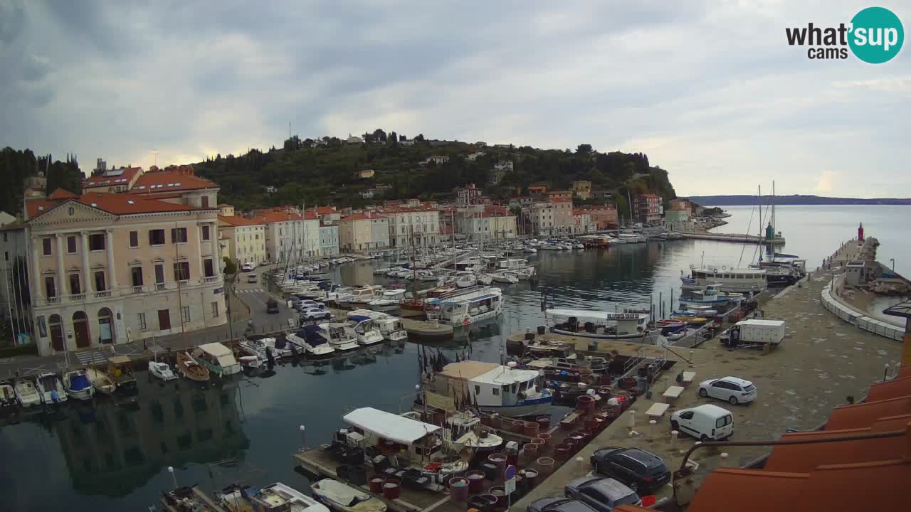 Live-Webcam aus Piran “Mandrač” – Erstaunliche Live-Ansicht von Villa Piranesi