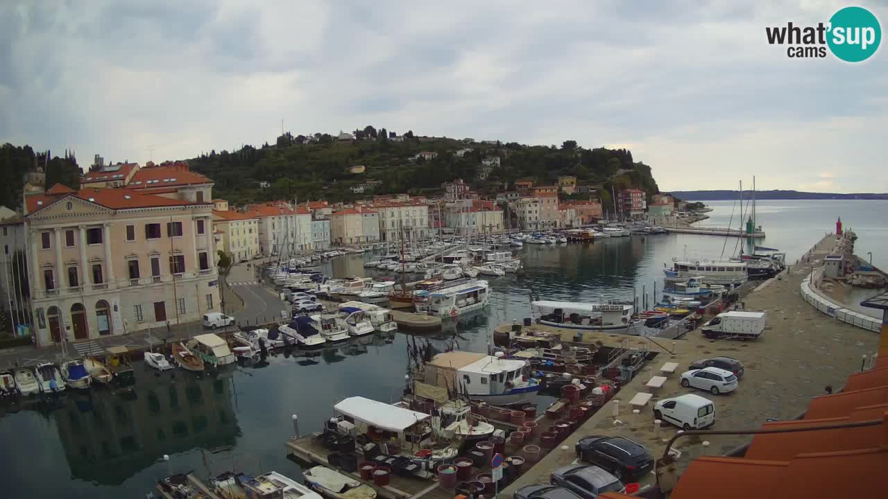 Live webcam da Pirano “Mandrač” – Splendida vista live da Villa Piranesi