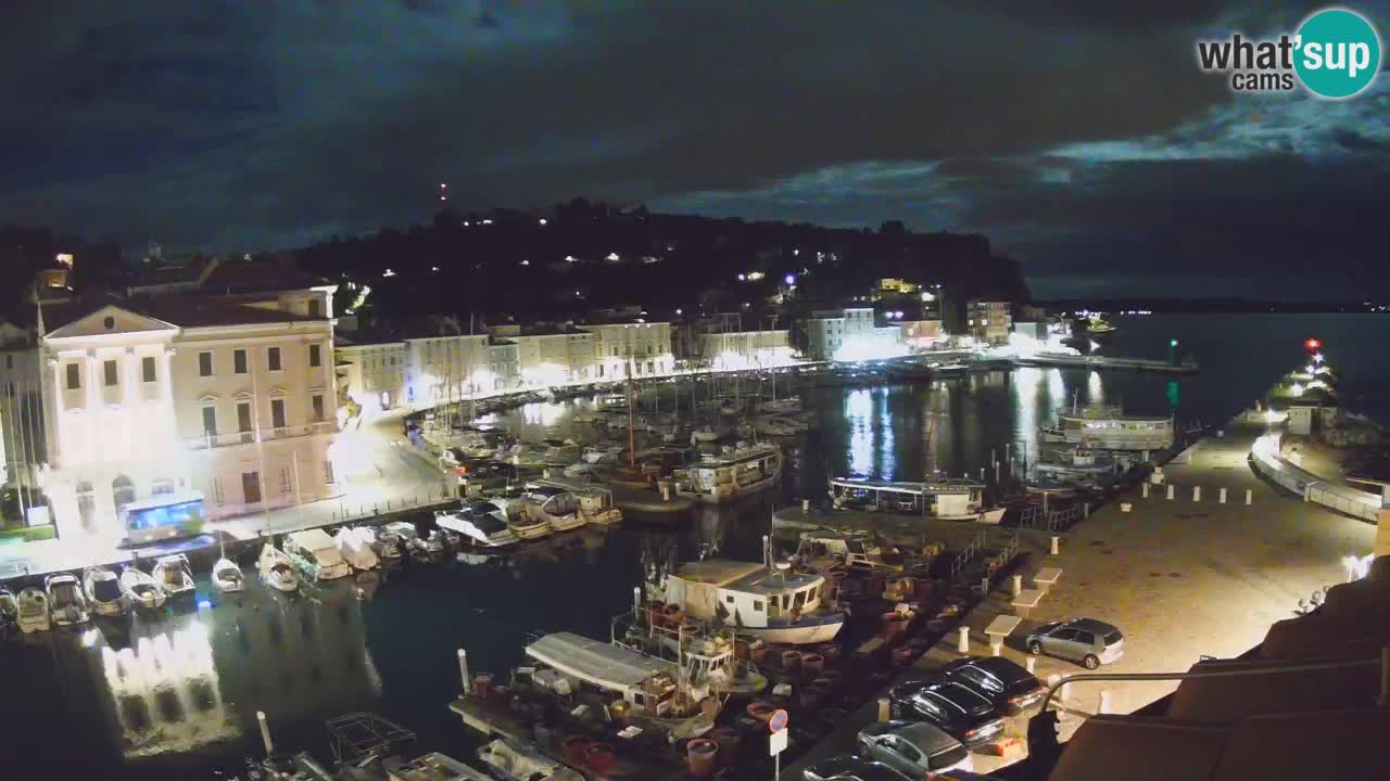 Live webcam da Pirano “Mandrač” – Splendida vista live da Villa Piranesi