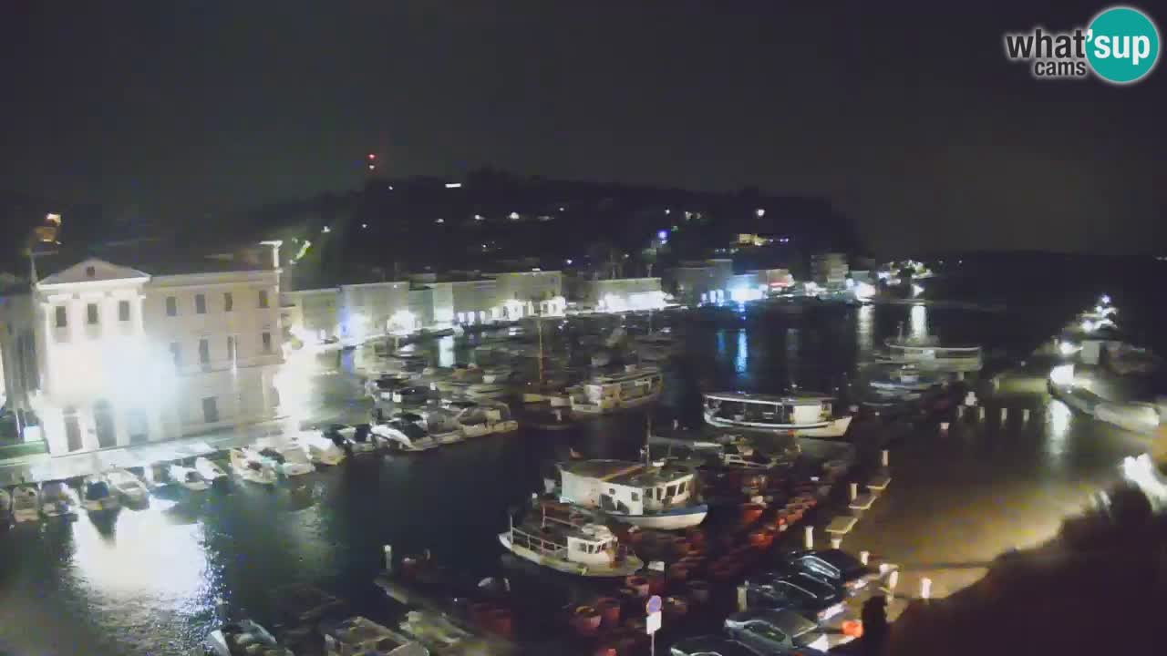 Webcam en direct de Piran “Mandrač” – Incroyable vue en direct de la Villa Piranesi