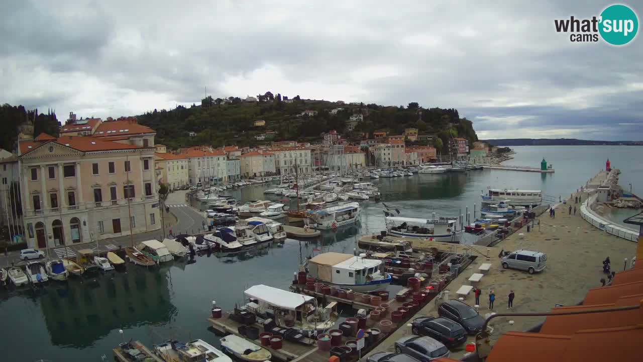 Live webcam from Piran “Mandrač” – Amazing live view from Villa Piranesi