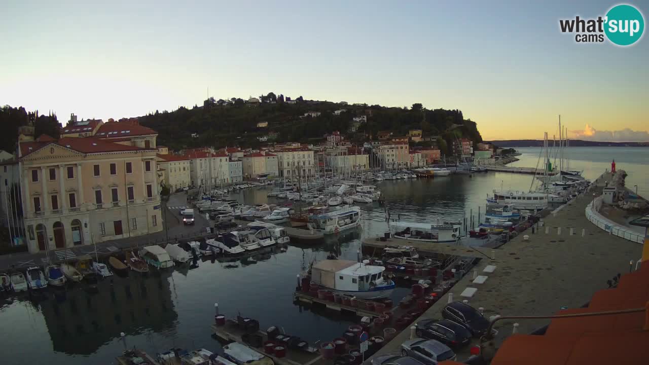 Live webcam da Pirano “Mandrač” – Splendida vista live da Villa Piranesi