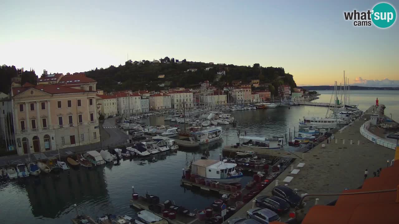 Live webcam da Pirano “Mandrač” – Splendida vista live da Villa Piranesi