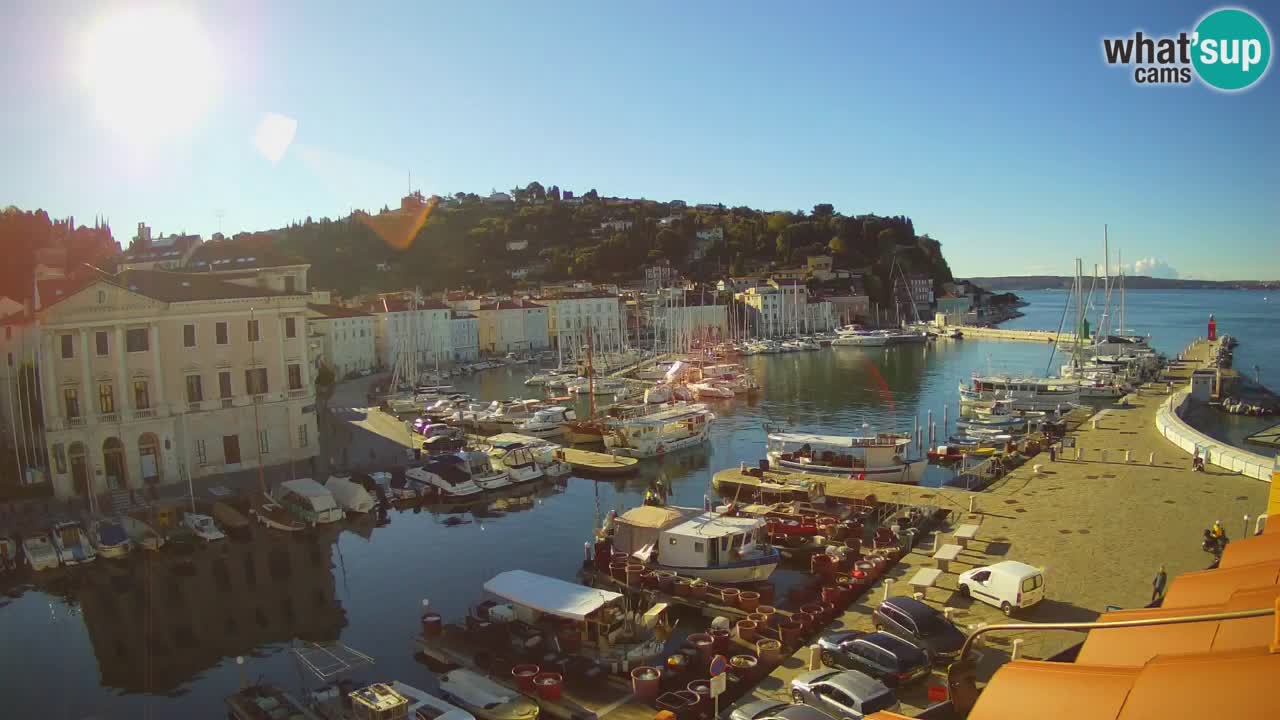 Live webcam from Piran “Mandrač” – Amazing live view from Villa Piranesi