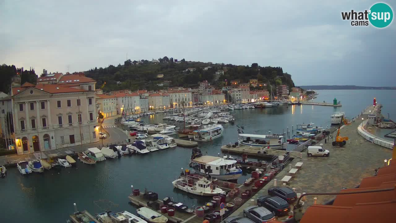 Live webcam da Pirano “Mandrač” – Splendida vista live da Villa Piranesi