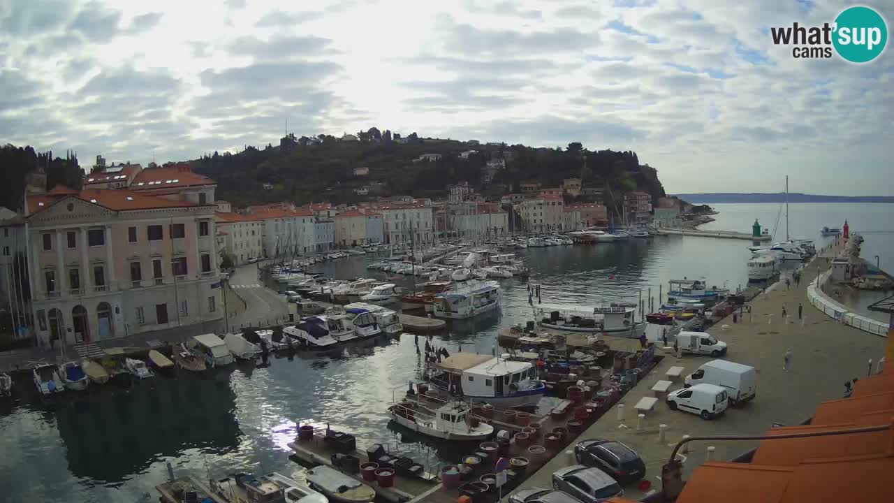 Live webcam da Pirano “Mandrač” – Splendida vista live da Villa Piranesi