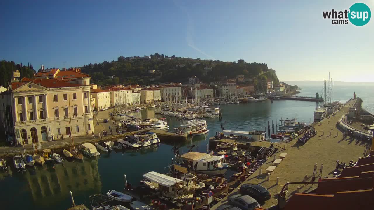 Live-Webcam aus Piran “Mandrač” – Erstaunliche Live-Ansicht von Villa Piranesi