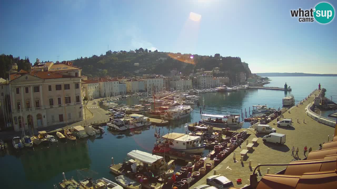 Cámara web en vivo desde Piran “Mandrač” – Increíble vista en vivo desde Villa Piranesi