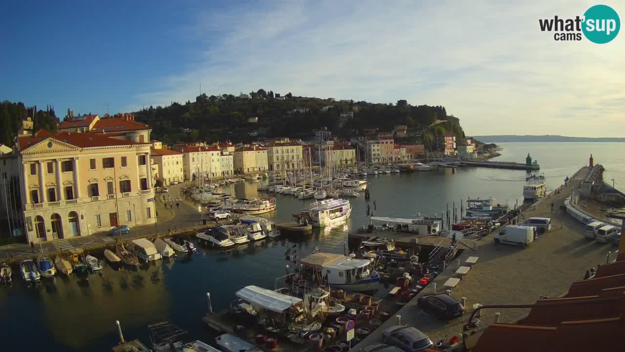 Live-Webcam aus Piran “Mandrač” – Erstaunliche Live-Ansicht von Villa Piranesi