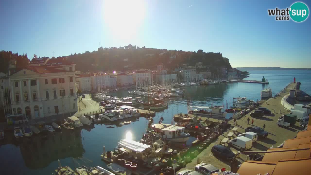 Live webcam da Pirano “Mandrač” – Splendida vista live da Villa Piranesi