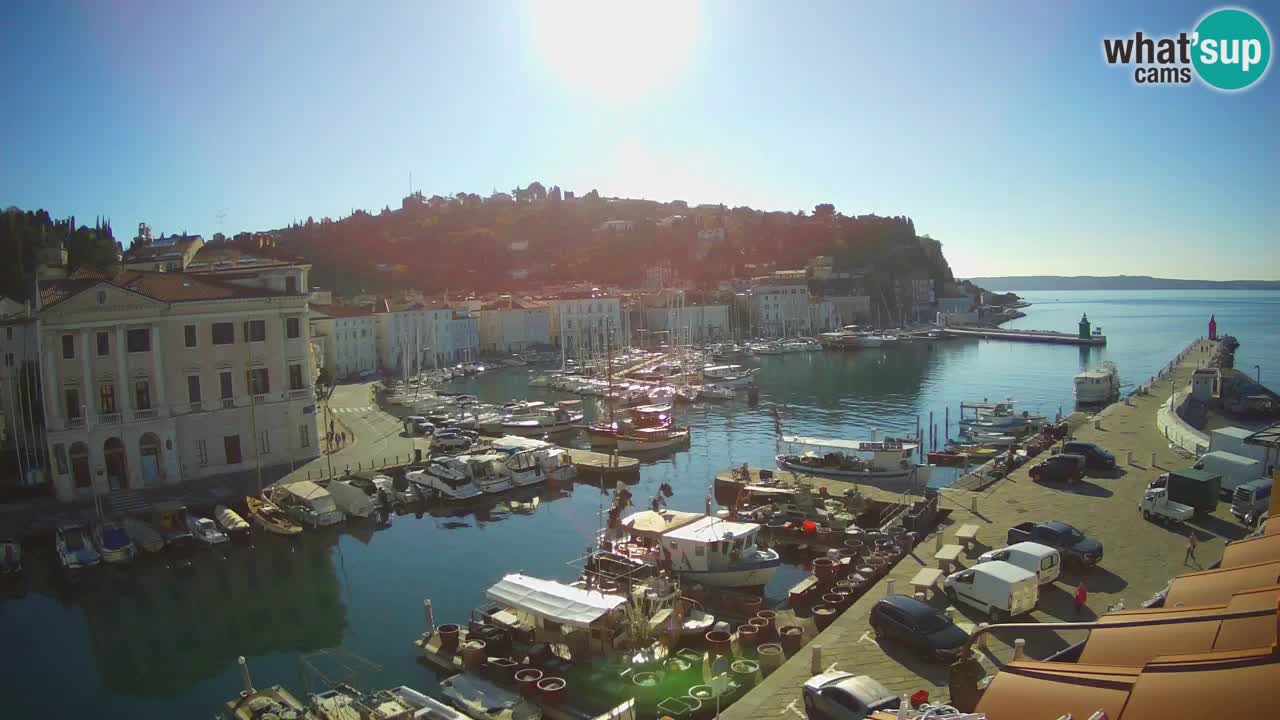 Live webcam da Pirano “Mandrač” – Splendida vista live da Villa Piranesi