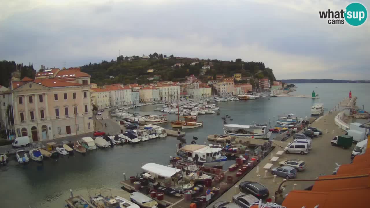 Live webcam da Pirano “Mandrač” – Splendida vista live da Villa Piranesi