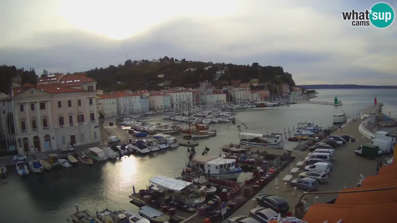 Live webcam da Pirano “Mandrač” – Splendida vista live da Villa Piranesi