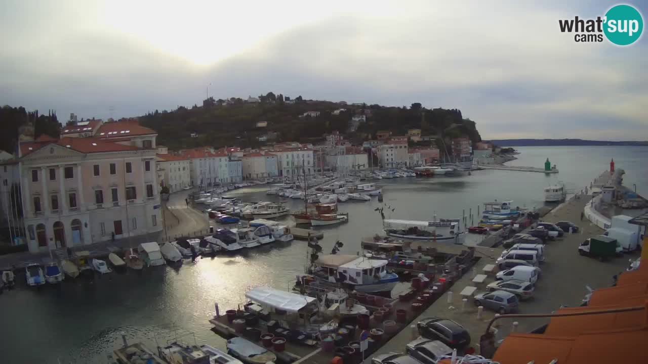 Live webcam da Pirano “Mandrač” – Splendida vista live da Villa Piranesi