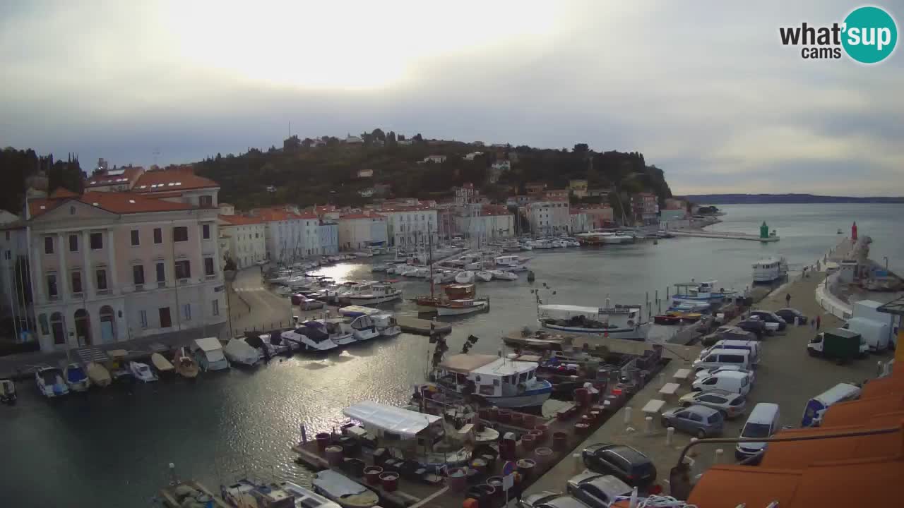 Live webcam da Pirano “Mandrač” – Splendida vista live da Villa Piranesi