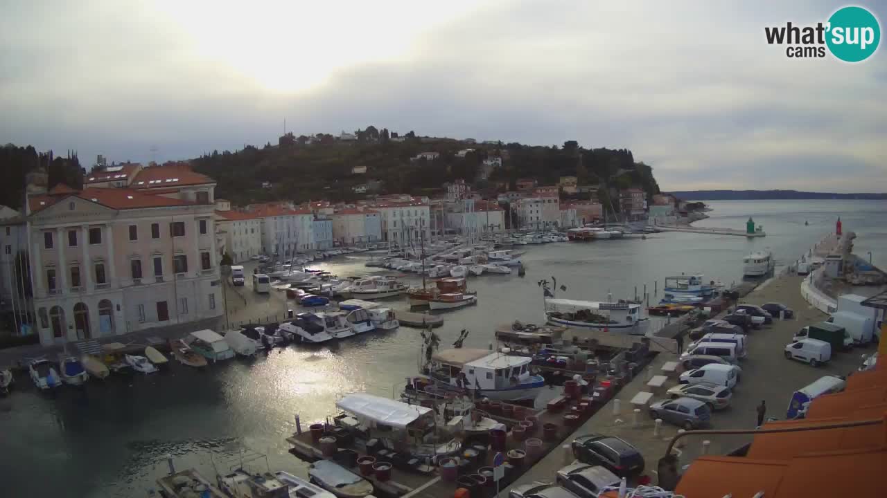 Live webcam da Pirano “Mandrač” – Splendida vista live da Villa Piranesi