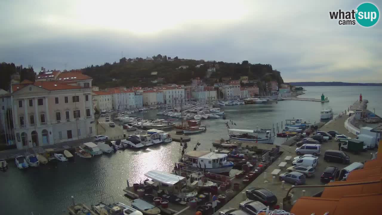 Live webcam da Pirano “Mandrač” – Splendida vista live da Villa Piranesi