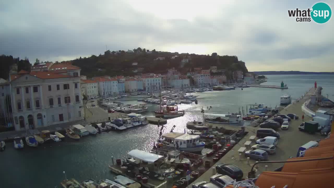 Live webcam da Pirano “Mandrač” – Splendida vista live da Villa Piranesi