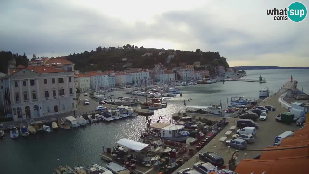 Live webcam da Pirano “Mandrač” – Splendida vista live da Villa Piranesi