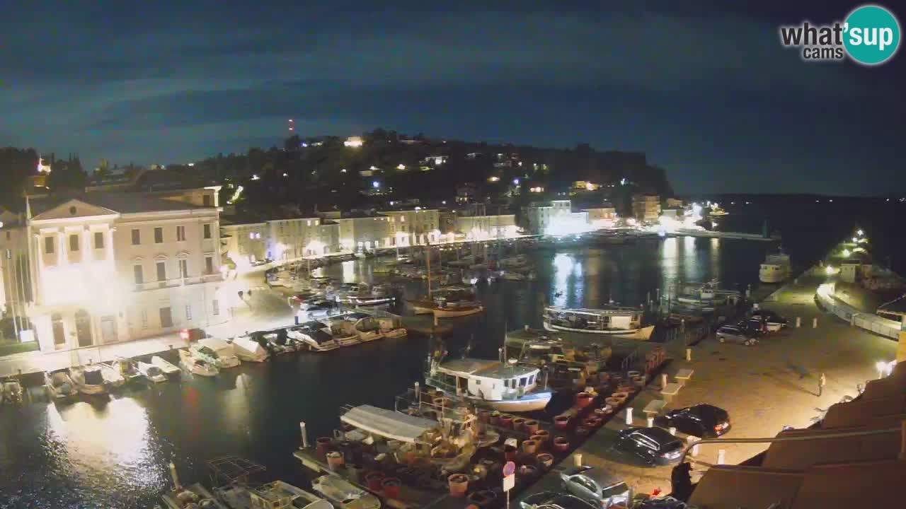 Live webcam da Pirano “Mandrač” – Splendida vista live da Villa Piranesi