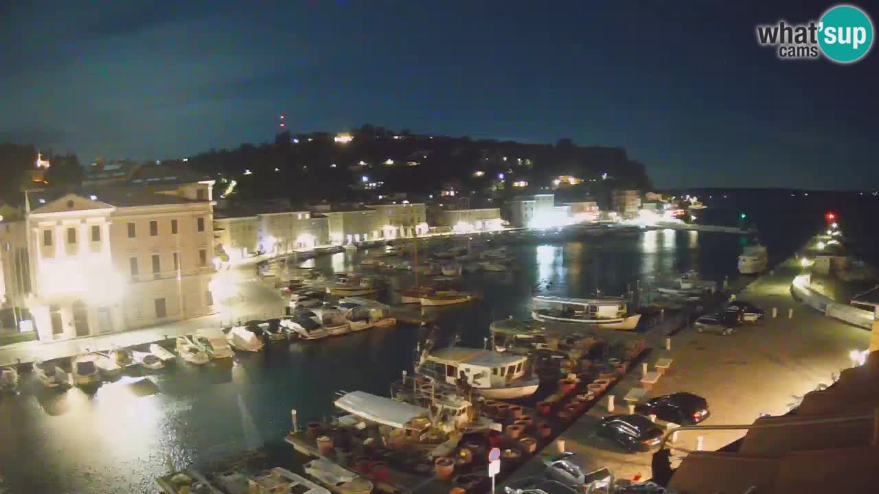 Live webcam da Pirano “Mandrač” – Splendida vista live da Villa Piranesi